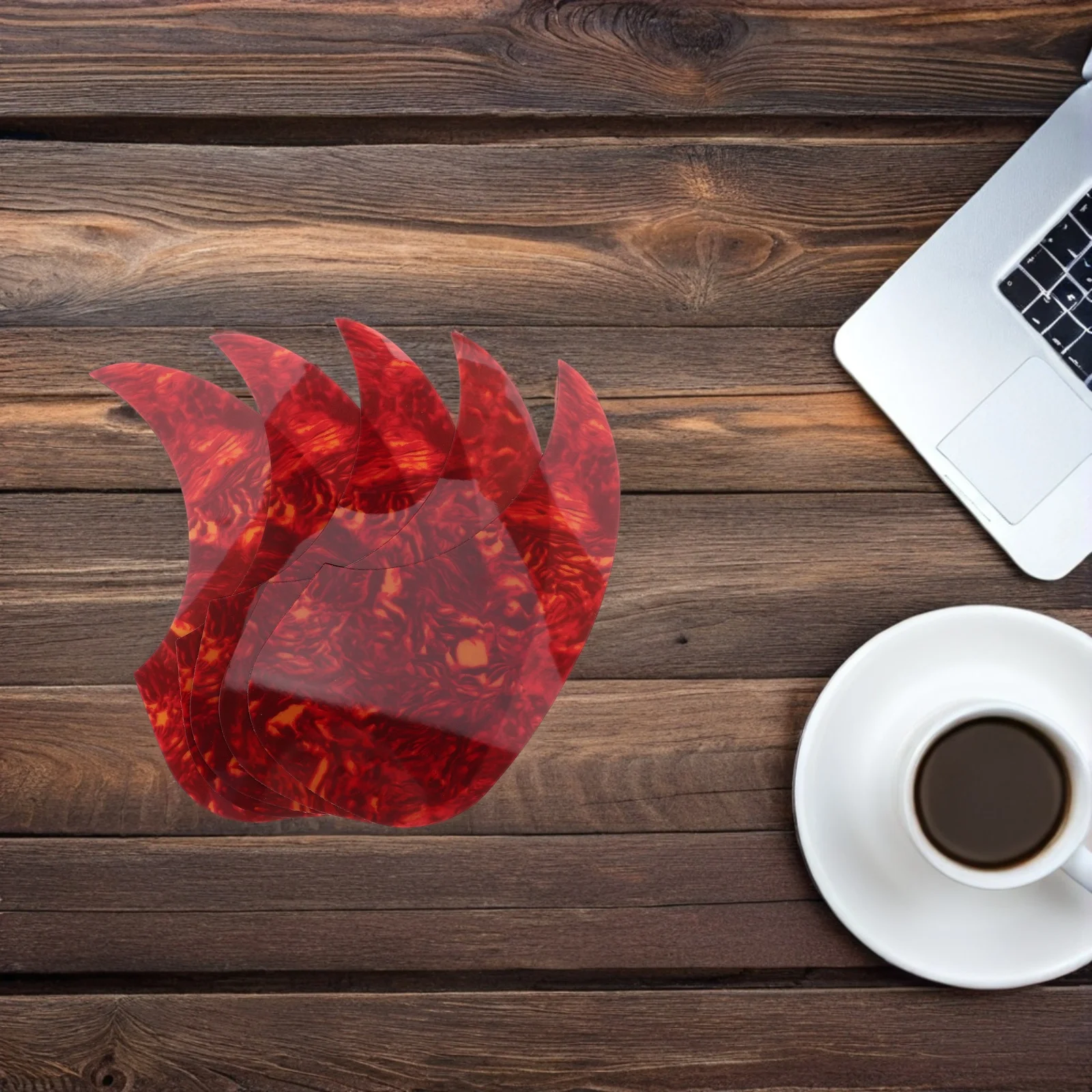 

15Pcs Acoustic Guitar Pickguard Self Adhesive Waterdrop Scratch Plate Protector Sticker Folk Guitar Electric Instrument