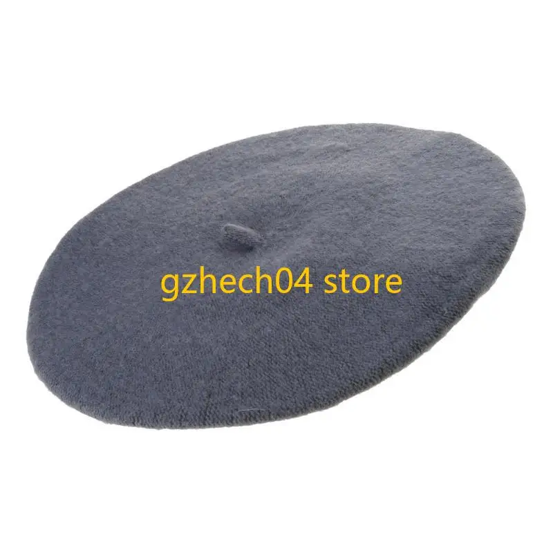 

D55D Береты из смеси акрила, осенне-зимние эластичные модные кепки для женщин и мужчин