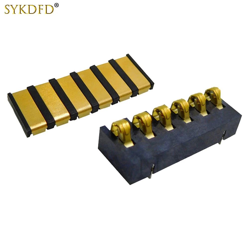 1Set 5A High Current Battery Holder 3.0 MM Pitch 6 Pin Shrapnel Type Battery Connector Male Female Battery Contact Plate