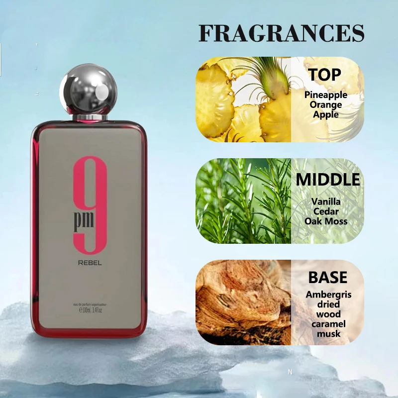 3.4 Fl. Oz/100ML Original The Fragrance of Afan 9AM 9PM Rebel
