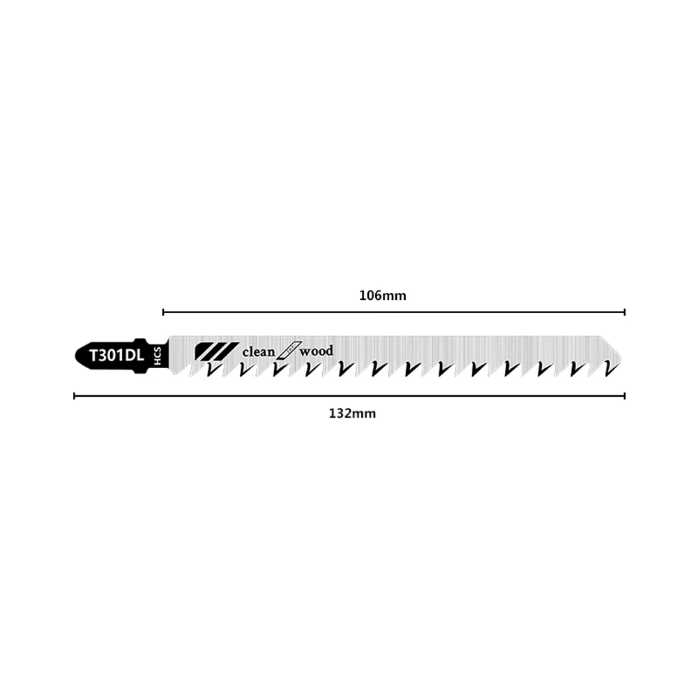 범용 스크롤 컷 왕복 톱날, 132mm 길이, 5 개 세트