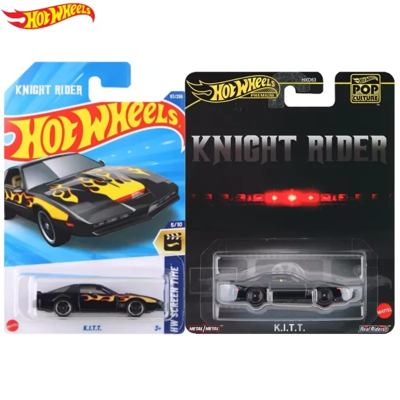 New Hot Wheels Knight Rider K.I.T.T. Black #83 Pop Culture K.I.T.T Hxd63 Retro Entertainment K.I.T.T 1/64 Diecast Model Car Toy