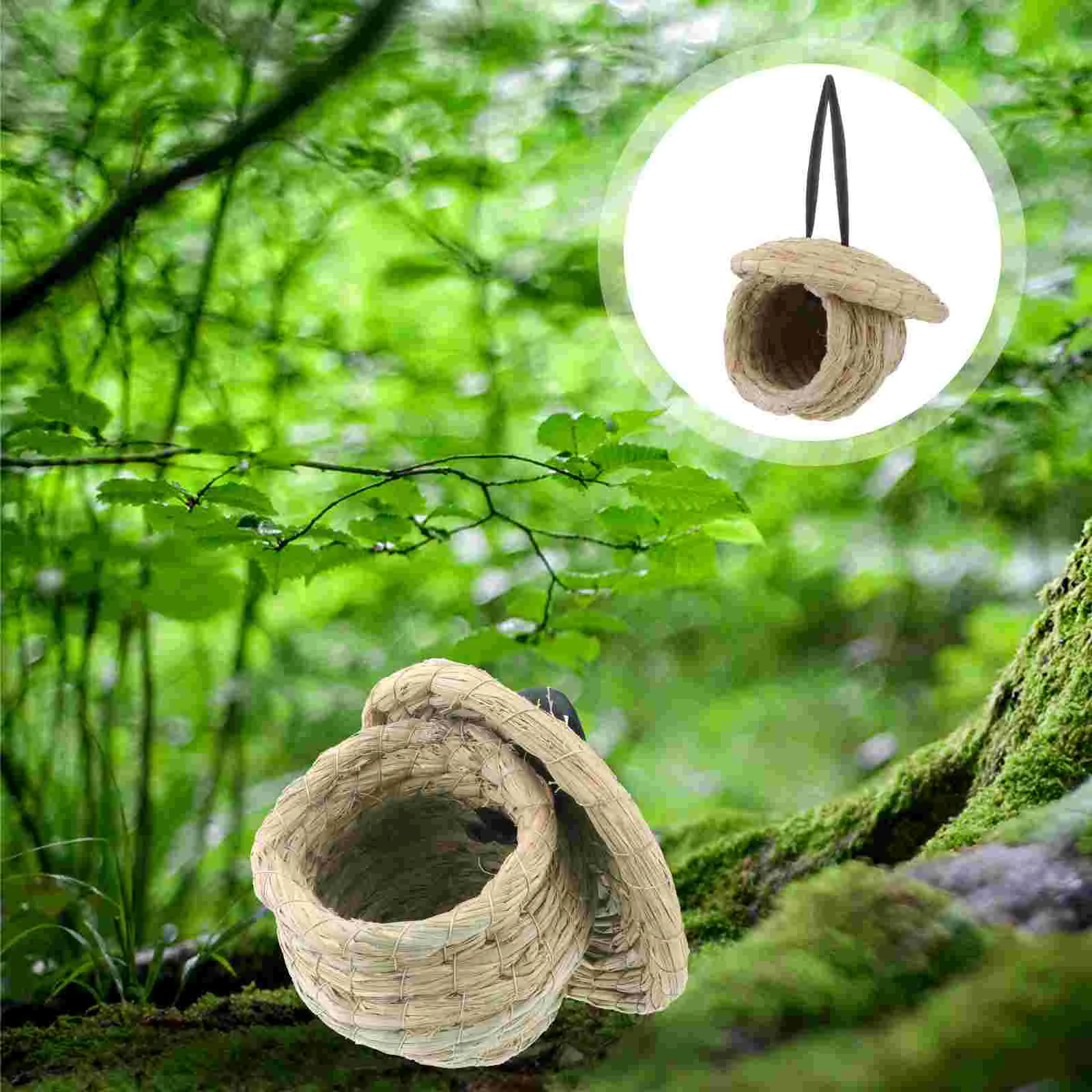 

Natural Material Nest Handwoven Bird to Weave Lovely House Small Handmade