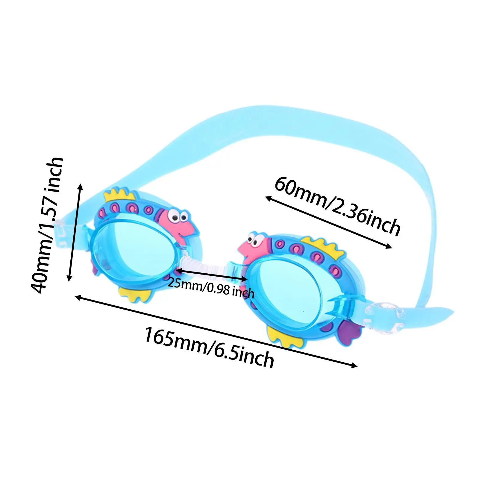 Kinder Schwimm brille verstellbare wasserdichte Cartoon praktische auslaufs ichere klare Brille für Mädchen Babys Jungen Wassersport spielen