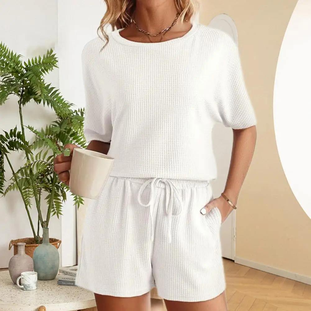 Casual Short Sets Woman Summer Half Sleeve Loose O Neck T-shirt And Pants Suits 2-częściowe zestawy damskie Outfit 2024