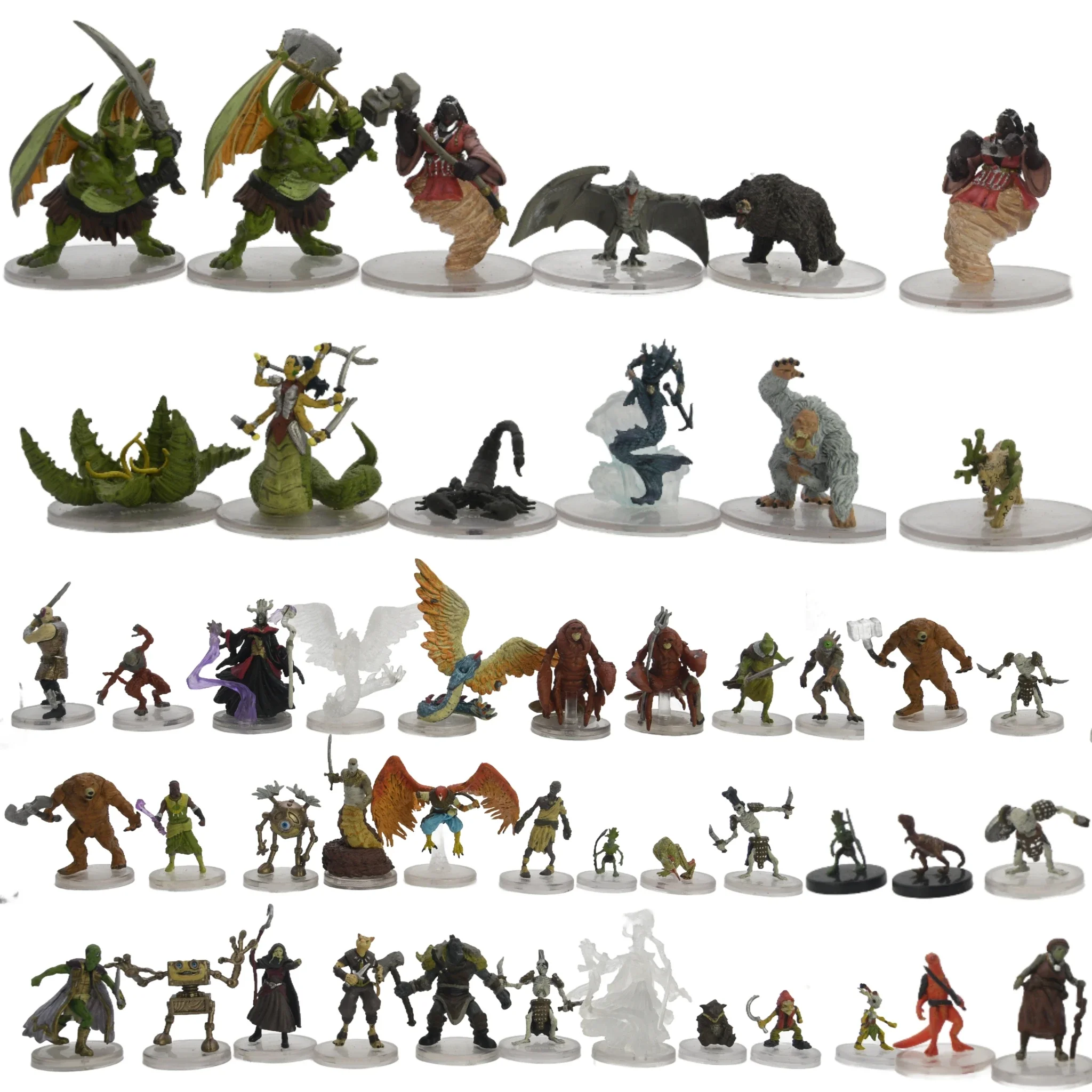 TRPG miniaturas elfo guerrero enano Warlock escorpión gigante Girallon Merrow mazmorras monstruo criatura muerta figuras de dragones bestia