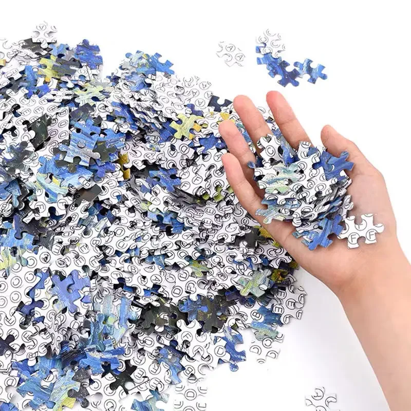 1000 Pieces Puzzles for Adults Paper Jigsaw Puzzles Educational Intellectual Decompressing DIY Large Puzzle Game Toys Gift