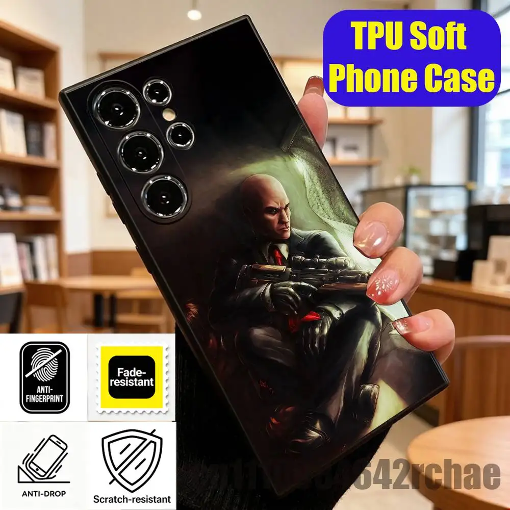 For Agent 47 Hitman Phone Case For Samsung Galaxy S23 S24 S26 S25 S22 S21 S10 5G Ultra Plus Fe Custom Cover view 5