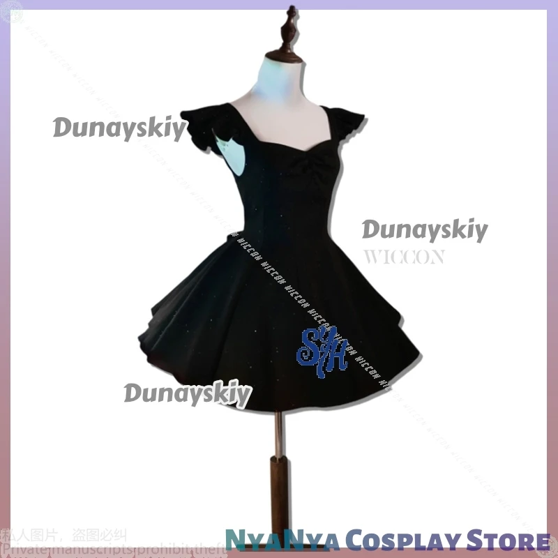 ชุดคอสเพลย์มิซิ ตัวละครเอเลี่ยน จากอนิเมะ ชุดใหม่สำหรับฮาโลวีน ชุดเดรสสีดำเล็กๆ สำหรับการแสดงบอลรูม ชุดยูนิฟอร์มกระโปรงสั้นเซ็กซี่สไตล์โลลิต้า กอธิค ฮาโลวีน
