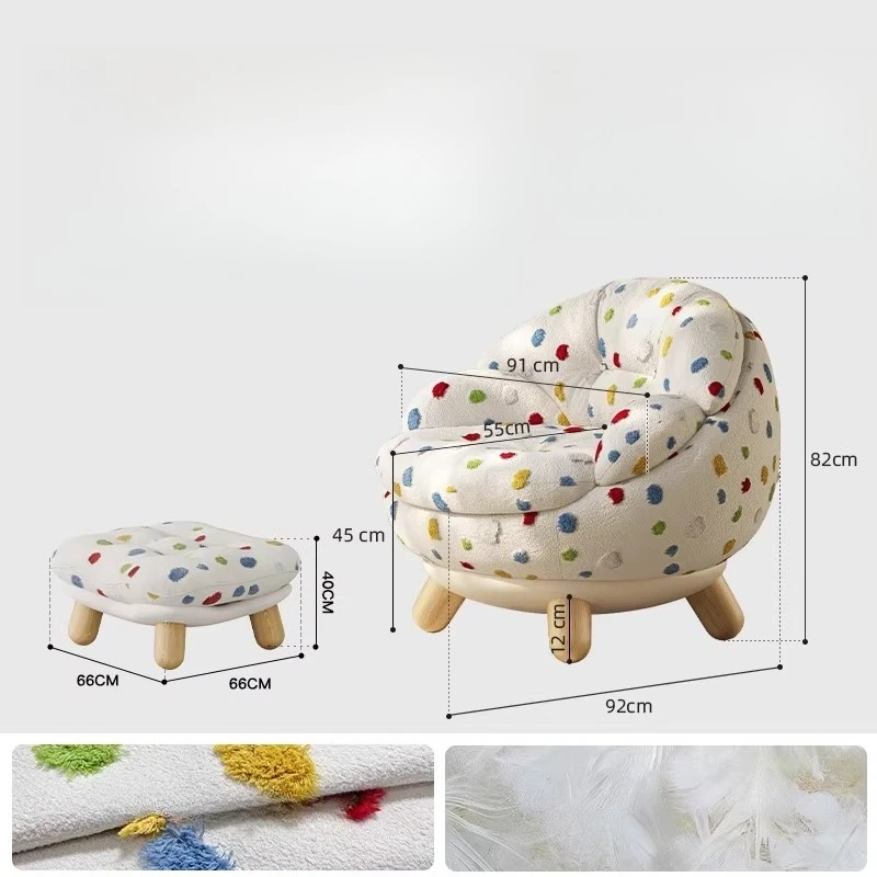 Italian lazy sofa chair, light luxury rotating chair, modern living room balcony lazy recliner