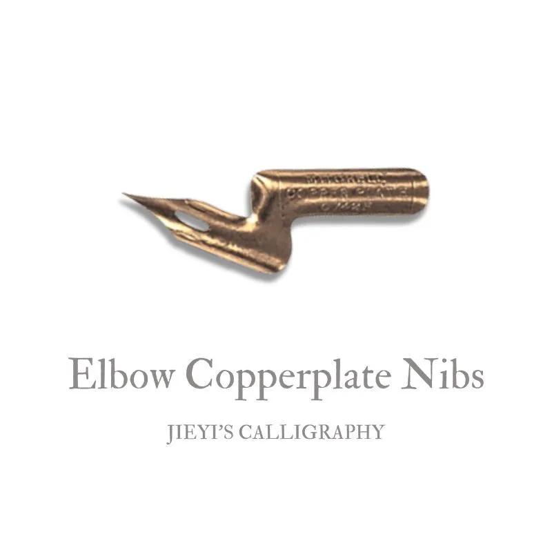 JY Calligraphy William Mitchell Elbow Copperplate Dipped Pen Nib English Roundhand Engrosser's script copperplate dip pen elasti