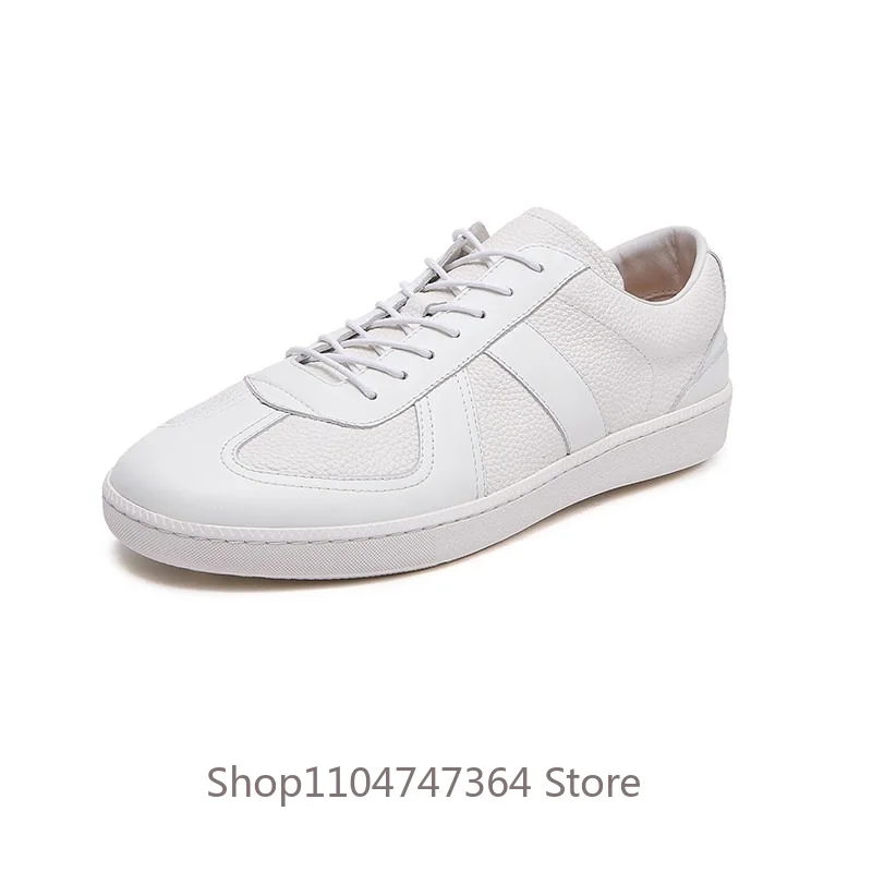 Luxury Designer Genuine Leather Fashion Breathable Low-Top Casual Shoes Men's Flat Oxfords Outdoor Sport Shoes Male Sneakers