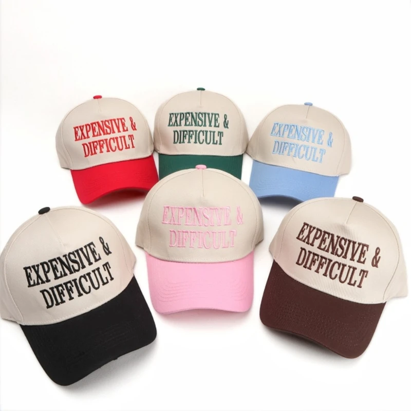 X5XA Unisex Embroidered Baseball Cap with Adjustable Back Strap for Daily Use