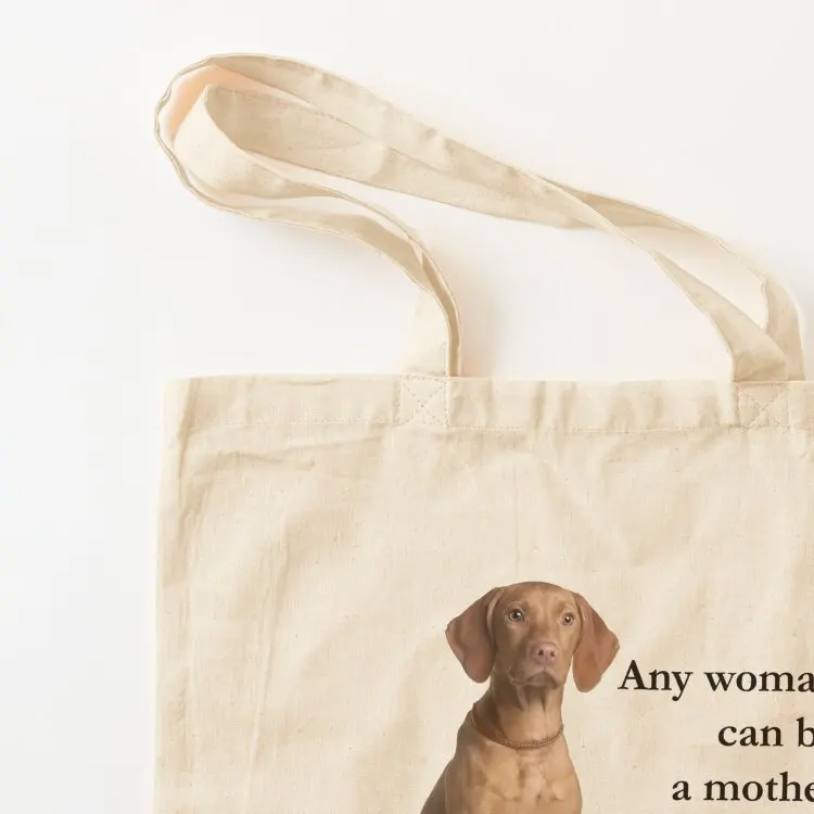 Vizsla Mom Tote Bag shopper bag women canvas Customizable tote bag Women's handbag shopping