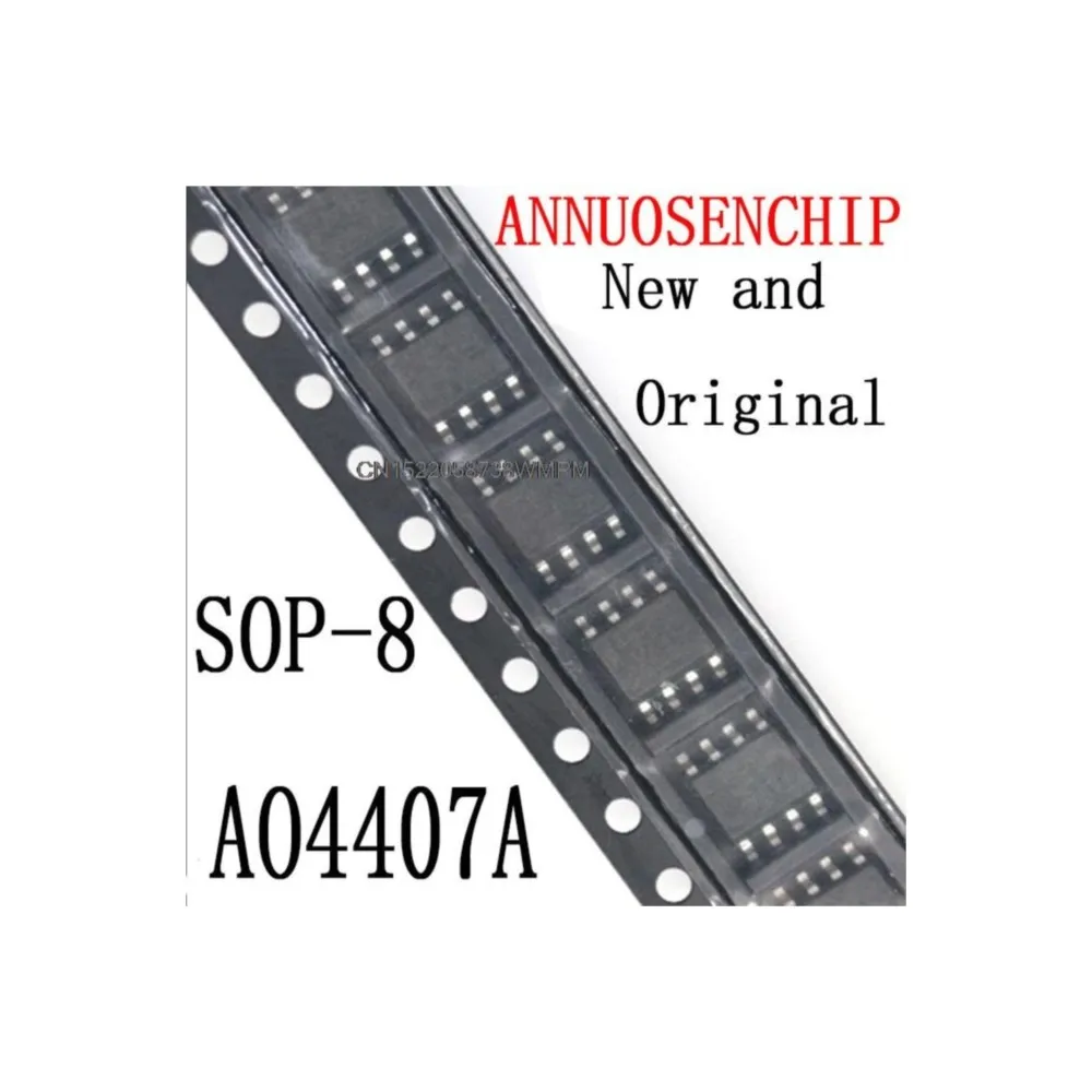 100pcs P-Channel Enhancement Mode Field Effect Transistor 4407A AO4407 SOP-8 AO4407A