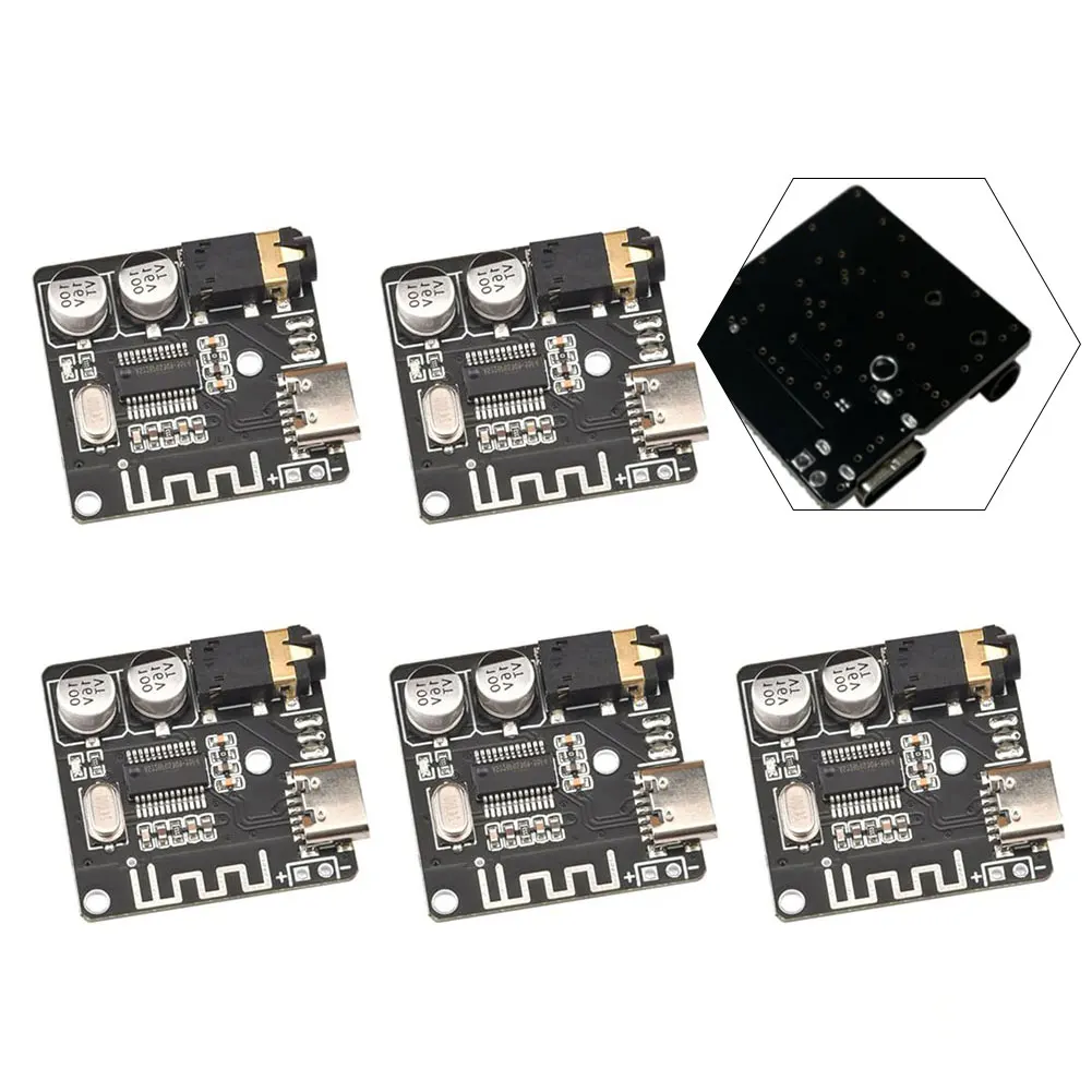 5pcs MP3 Decoder Board DIY Audio Receiver Module Wireless Stereo Music Module For Headphones And Amplifiers Board