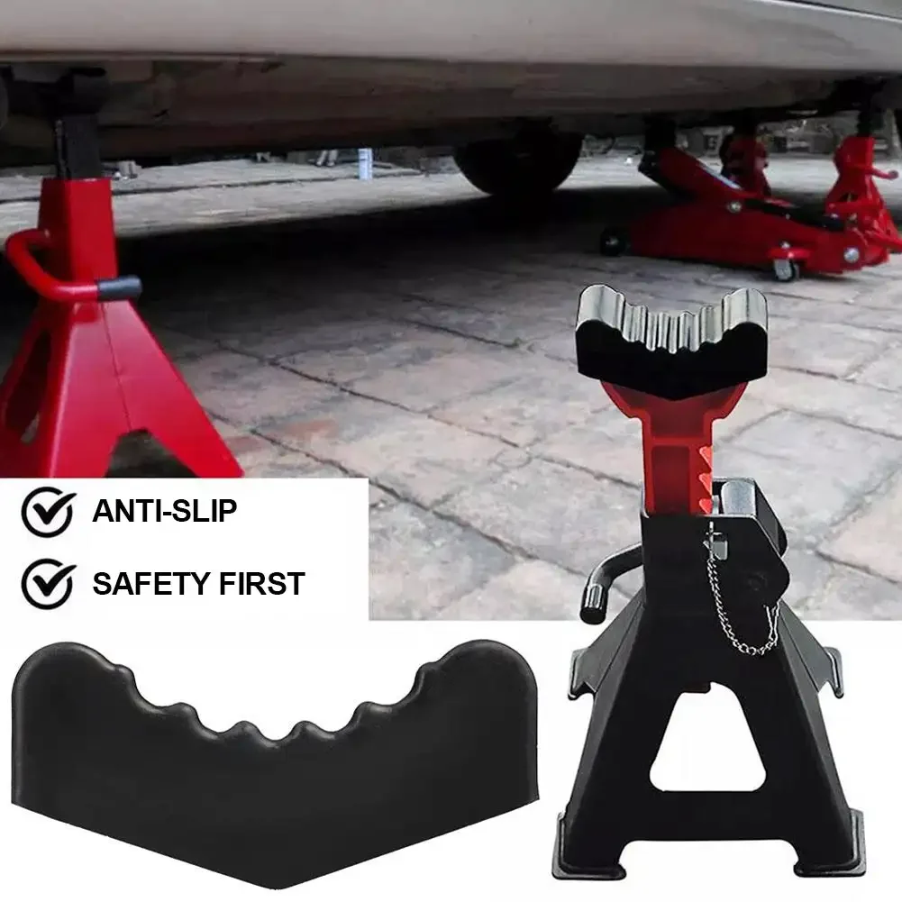 2Pcs Universal Car Lift Jack Stand Pad Rubber Slotted Car Jacks Adapter Pads Lifting Frame Safety Tools Grip Pinch Repair Tools