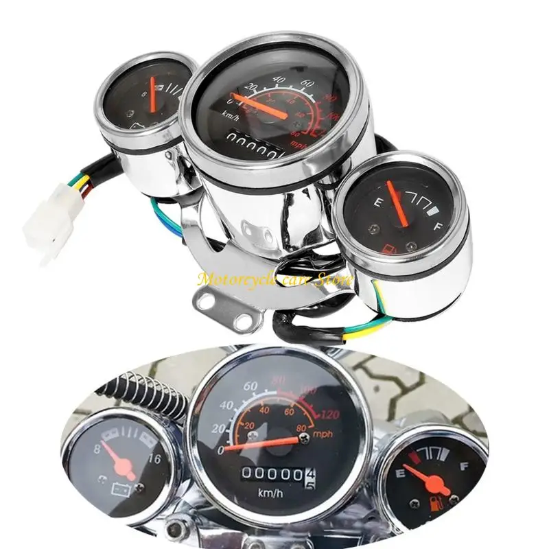 U75F Motorcycle Speedometer Odometer Waterproof Backlight for Bike Electric Vehicle