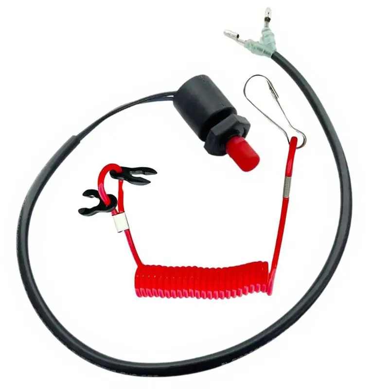 

Flameout Switch With Rope For Outboard Motor Remote Control Box Emergency Stop Safety Function 37830-95D03-A97E