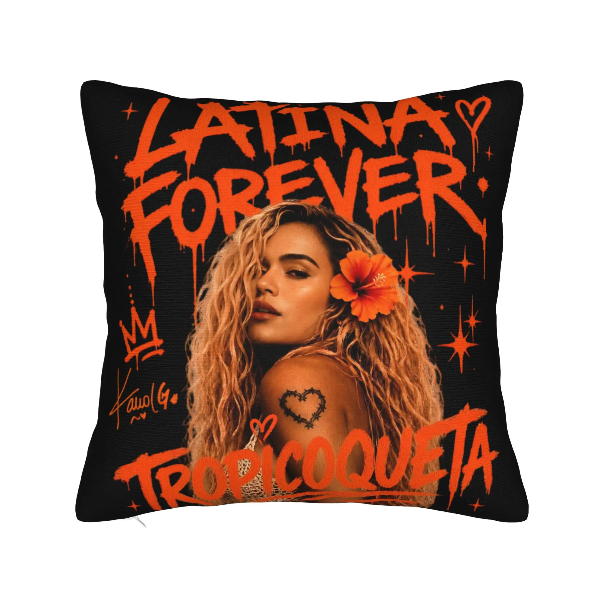 No Me Arrepiento De Sentir Tanto Karols G NMADST Pillowcases Cushion Cover  Pillow Covers Soft and Sweet Car
