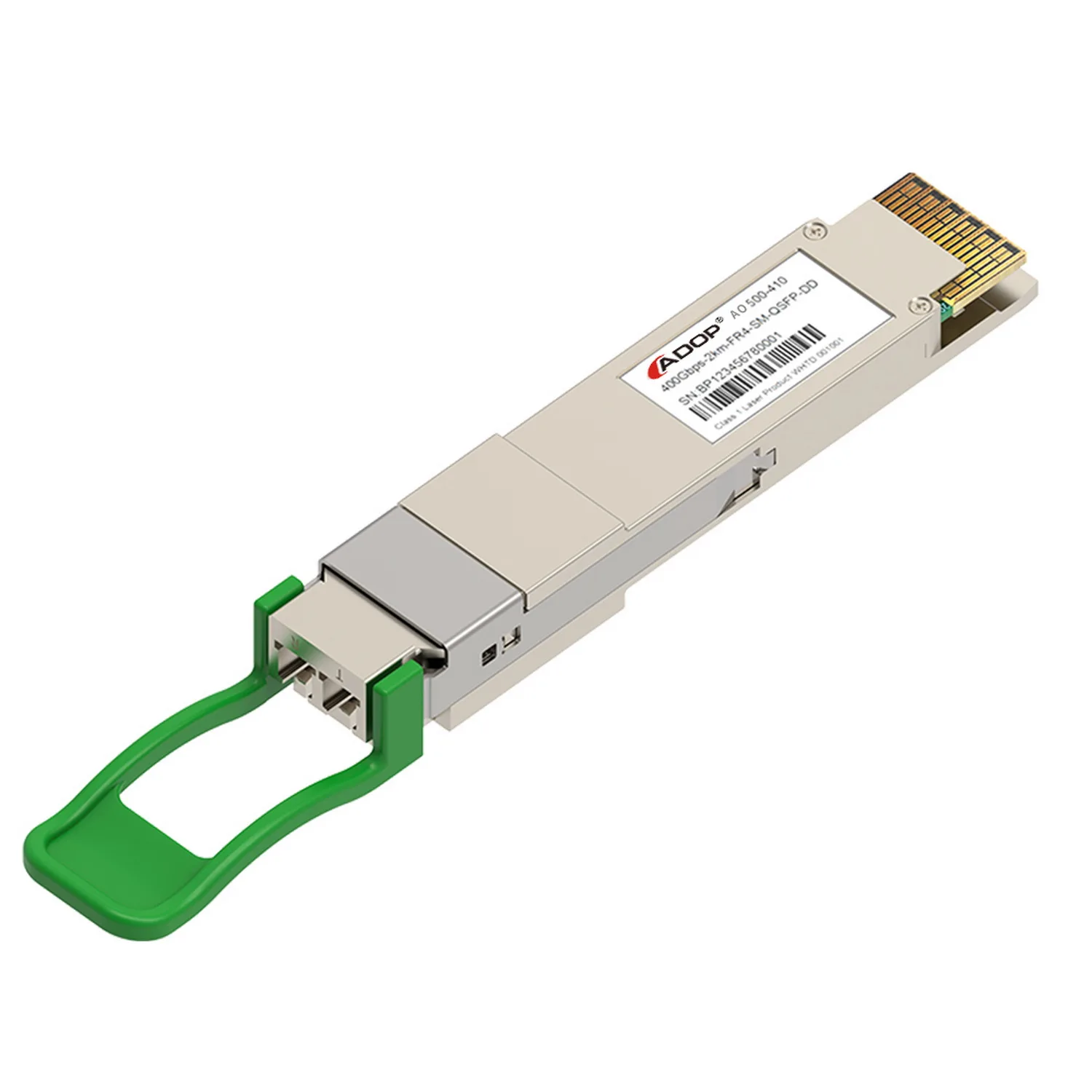 

ADOP for Cisco QDD-400G-FR4-S Compatible 400GBASE-FR4 QSFP-DD PAM4 1310nm 2km DOM Duplex LC SMF Optical Transceiver Module