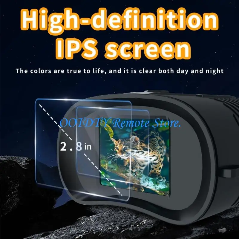  2.8 Inch Display Double Purpose Day Night View Device with 64GB Storage Capacity Easy to Use for Security Monitoring