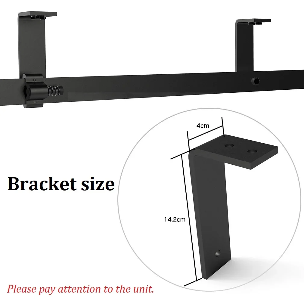 دعامة مسار تثبيت على السقف على شكل حرف L من CCJH، أجهزة لتوصيل القضبان المنزلقة الالتفافية، قطعة واحدة #4