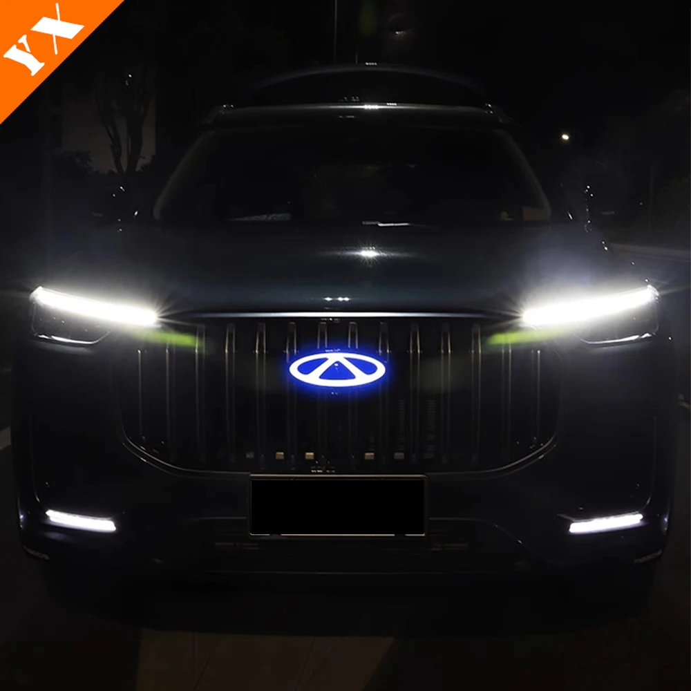 For Chery 8 PRO MAX 8 PLUS 7 PLUS 7 PRO MAX Omoda 5 LED Front Car Logo Decoration Front Logo Car Start Light At Night Controller