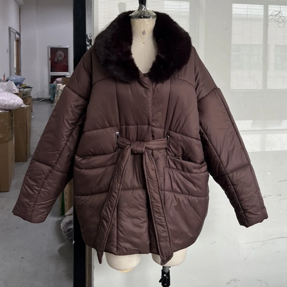 

Warm Parkas Women Long Coats 2025 Autumn Winter Khaki Black Long Sleeve Coat Khaki High Waist Casual Elegant Y2k Jackets Thick