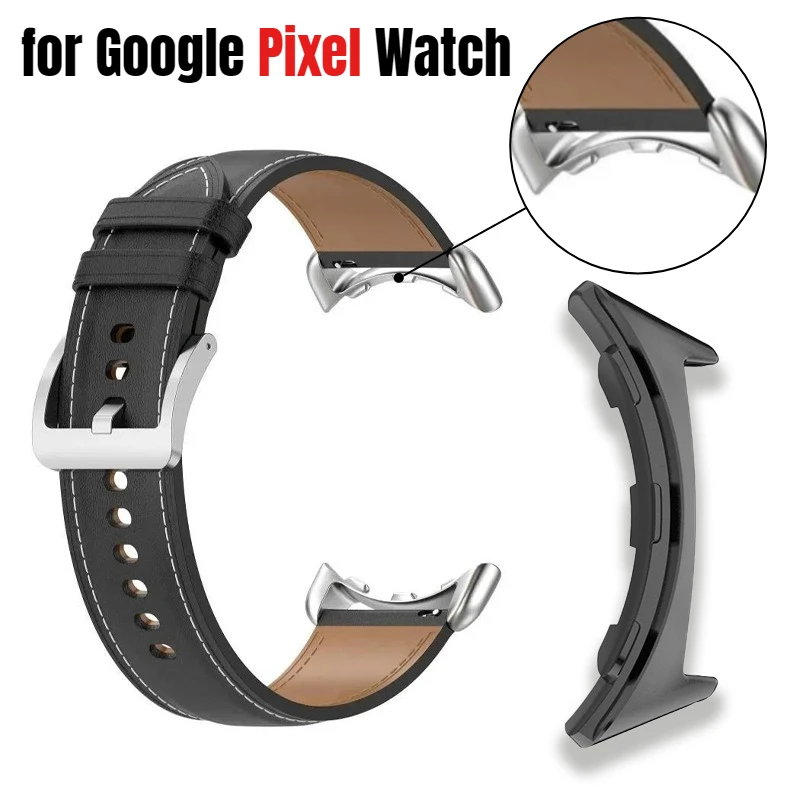 Stainless Steel Leather Band 1Pair Adapter Connector 20mm Stainless Steel Metal Plug for Google Pixel Watch Bracelet Wholesale