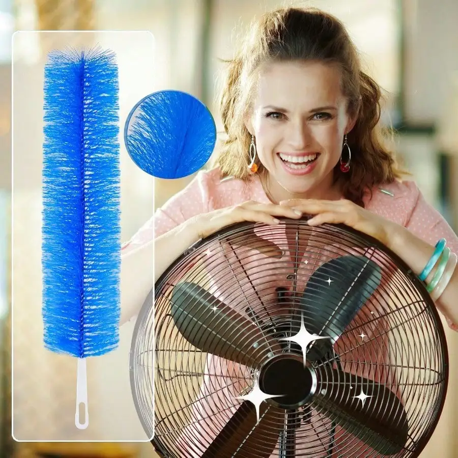 2PCS Fan Cleaner Brush,Fan Brush Cobweb Duster Microfiber Duster Ideal For Ceiling Duster,Fan Cleaner For Box Fan