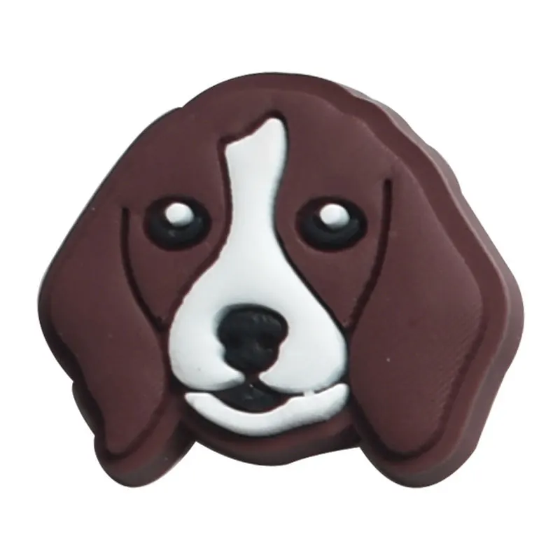 doos PVC hond-hoofd serie veel aangepaste schoengespen bedels decoratie voor klomp polsbandje accessoires feest festival kindercadeau