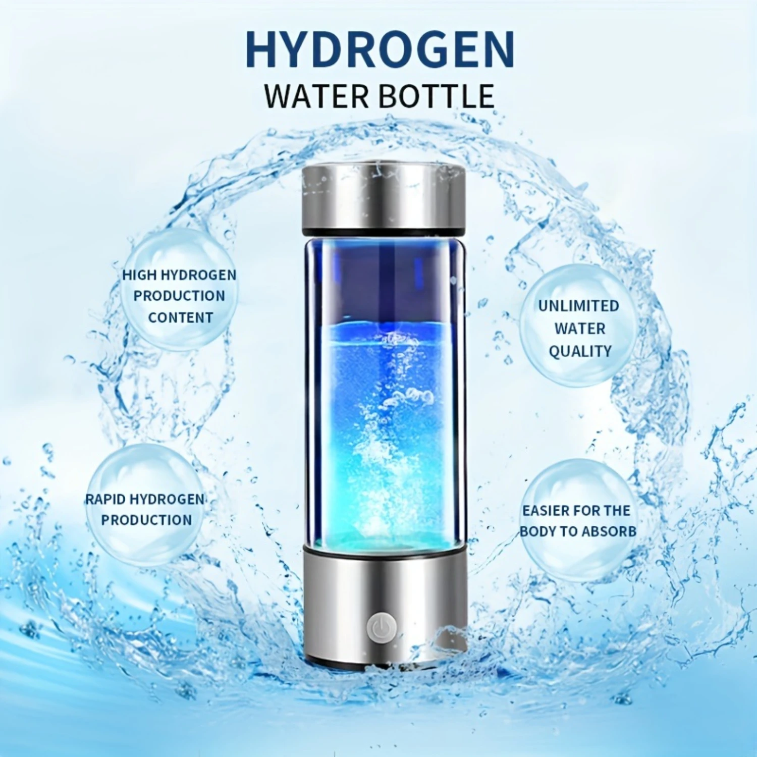 Hydrogen Water Bottle, Hydrogen Water Generator, Portable Hydrogen Generator