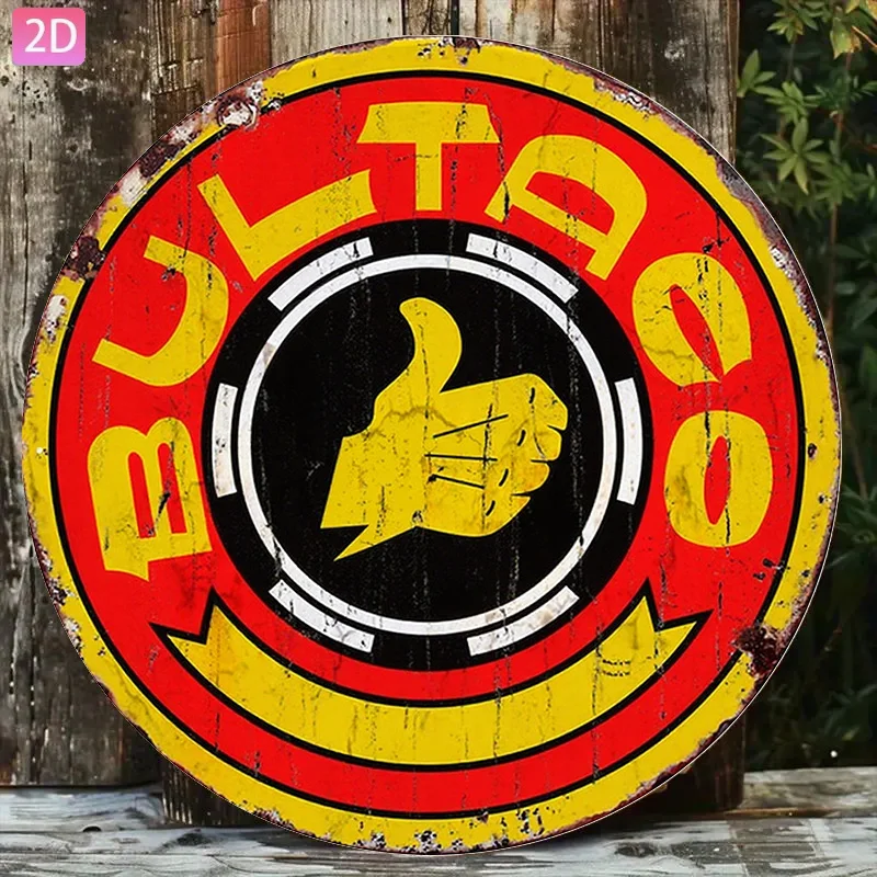 Vintage Classic Motorcycle Aluminum Sign Metal Plaque Round Wall Decor Garage Poster 8 Inch Easy Hang