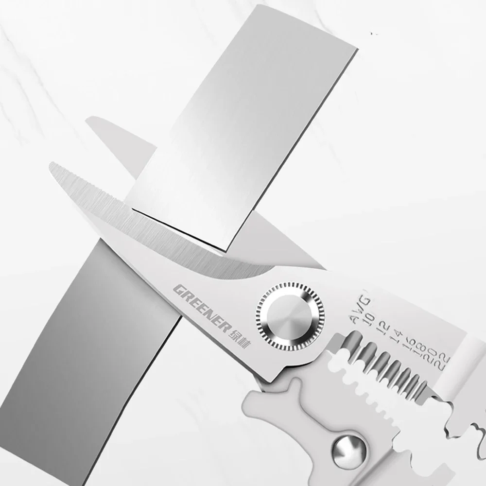 

Multifunctional Wire Strippers Stainless Steel Electrician's Tools Wire Cutters Cable Scissors Wire Stripping Crimping Pliers