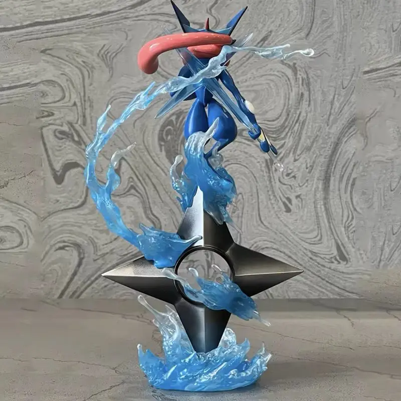 20cm gk greninja pokemon anime figura água shuriken evoluiu animal de estimação elfo estátua boneca criativa ornamento modelo crianças brinquedo de natal presente