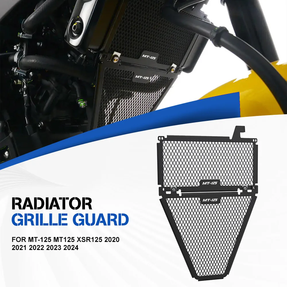 

Motorcycles MT125 XSR 125 Radiator Grille Guard Cover Oil Cooler Protector FOR Yamaha MT-125 XSR125 2020 2021 2022 2023 2024