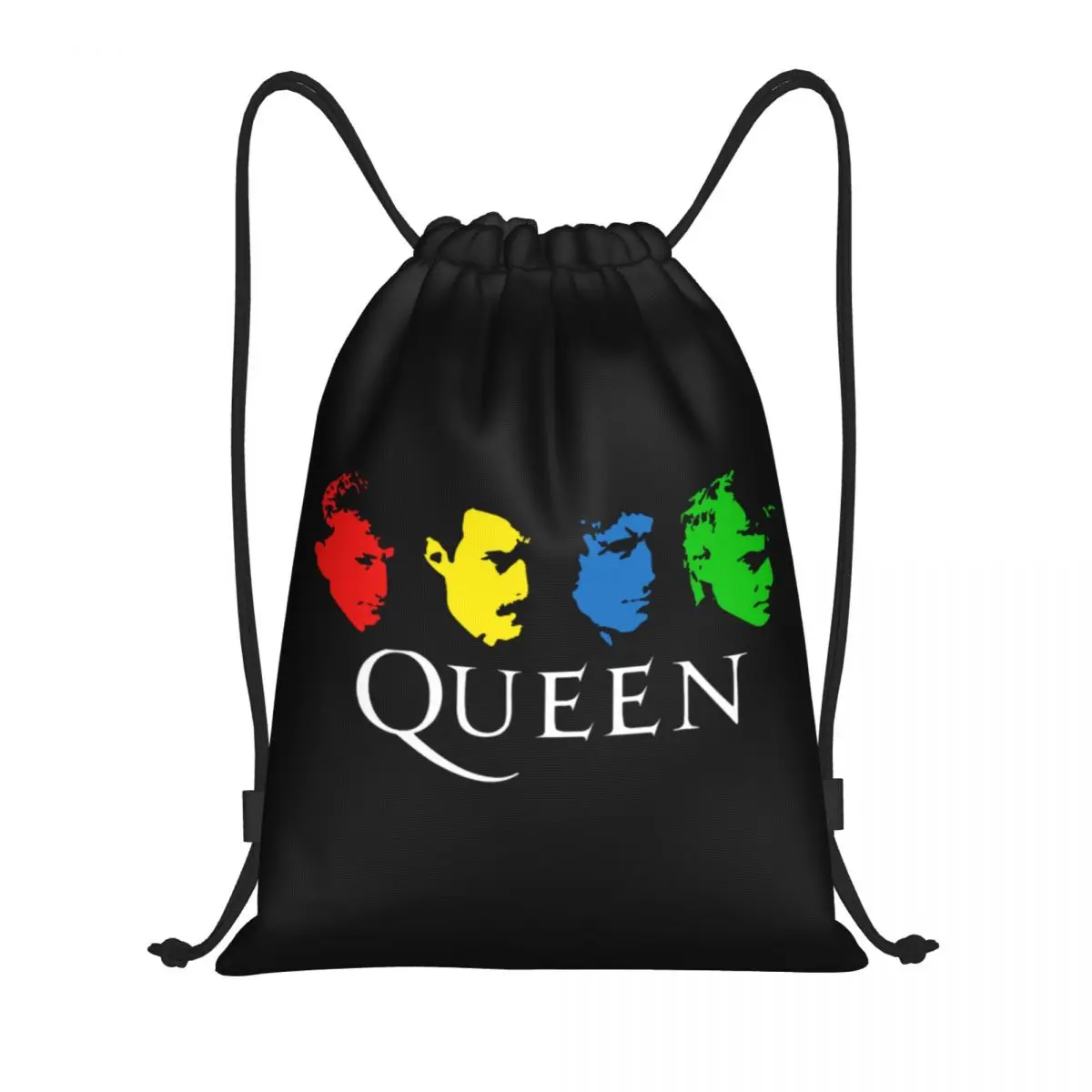 

Custom Freddie Mercury Pop Music Roll Drawstring Bags Women Men Lightweight Sports Gym Storage Backpack