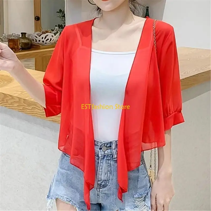 

Y5GC Укороченные болеро с короткими рукавами и открытым передом, шифоновые кардиганы для вечернего платья