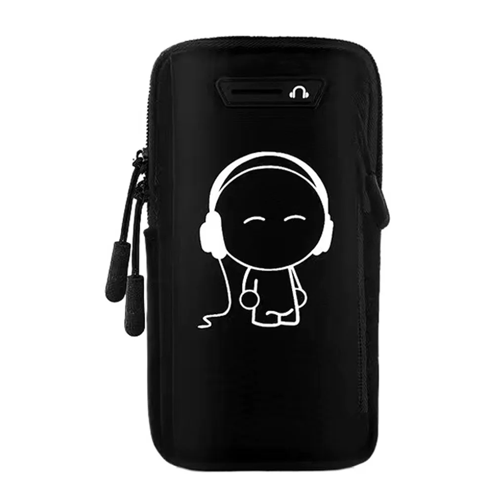 

Noctilucent Running Phone Bag Case Cover Protective Wrist Phone Bag Dustproof Fall Prevention Sports Arm Bag Running