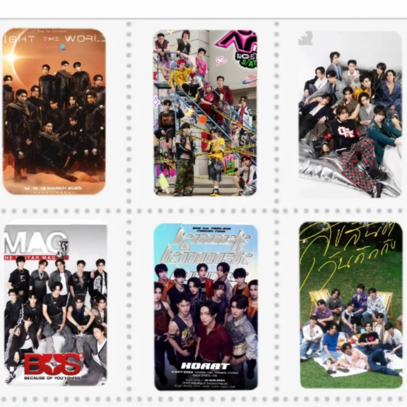 

8PC/SET No Repeat BUS MARCKRIS HEART KHUNPOL JUNGT THAI NEX PEEMWASU PHUTATCHAI ALAN COPPER JINWOOK AA Double-sided Print Cards