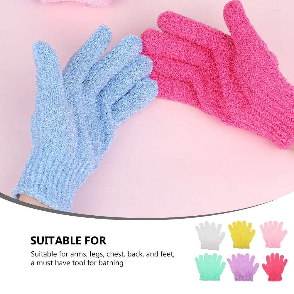 

Набор из 10 безопасных перчаток для душа: высококачественные эластичные перчатки для глубокого отшелушивания и очищения тела, для спины, рук, ног и груди