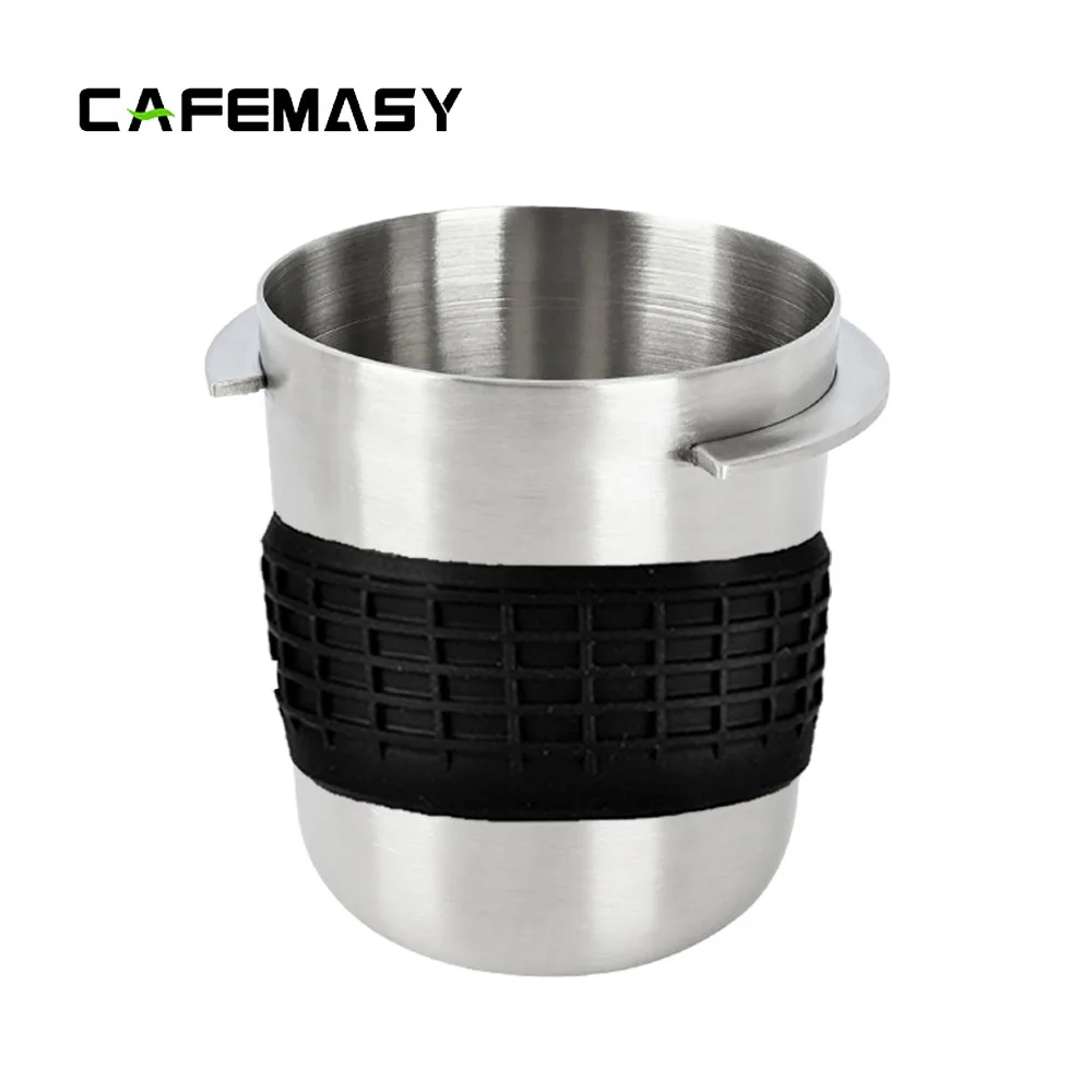 CAFEMASY 58mm Coffee Dosing Cup Sniffing Mug for Espresso Machine Stainless Dosing Cup Fit For 58mm Portafilter Barista Tools