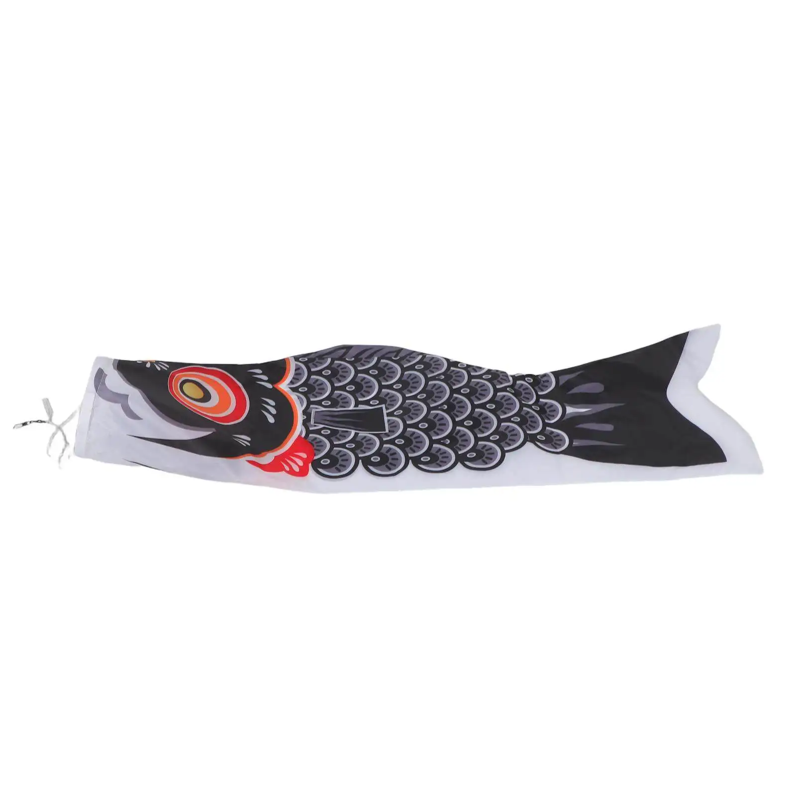 100cm Traditional Japanese Carp Windsock Streamer Fish Kite Hanging Flag Banner Outdoor Garden Decorations