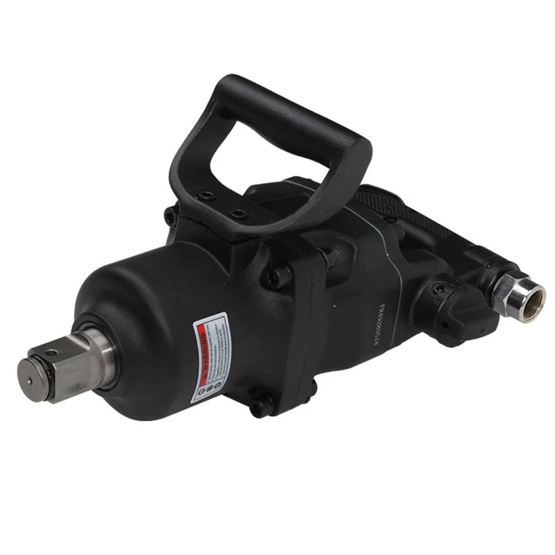 Llave Neumática de 1" / 3/4" de Grado Industrial, Pistola de Aire de Alta Resistencia, Herramienta Neumática Portátil Negra de Una Pieza YZ