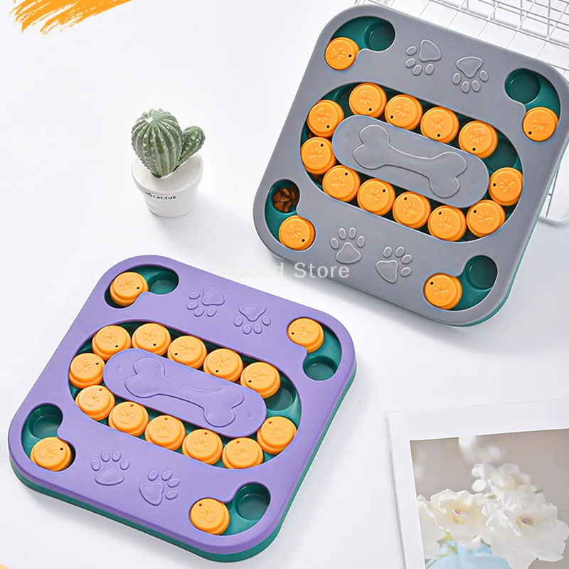 

Pet Supplies Cats Dogs Turntable Eating Anti-choking Food Puzzle Feeding Interactive Toys Slow Food Tray Dog Puzzle Toys