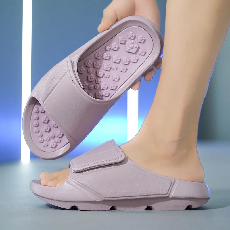 

Новые летние мужские массажные тапочки, домашние и уличные сандалии, пляжная повседневная обувь, шлепанцы на мягкой подошве, мужские шлепанцы, мужская обувь