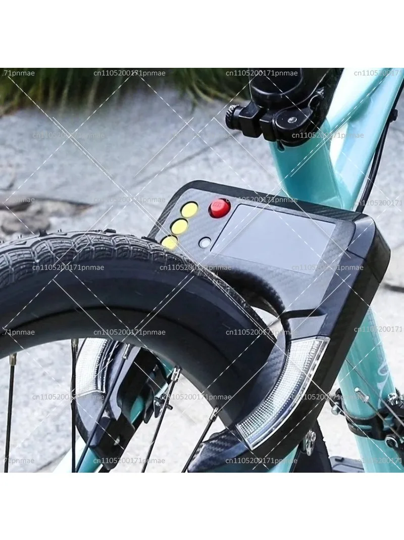 Smart password lock Mobile phone Bluetooth unlocking Mountain bike anti-theft waterproof charging Horseshoe lock with light