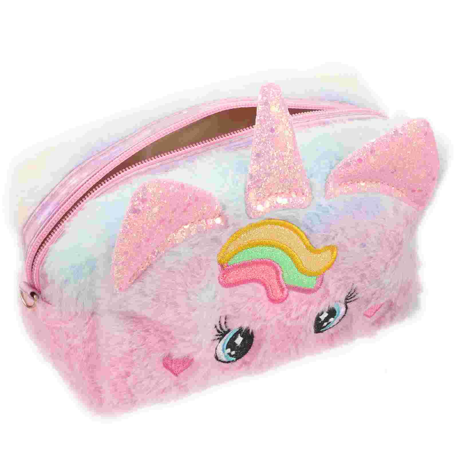 

Unicorn Bag Travel Toiletries Toiletry Organizer Make up Plush Pouch Makeup