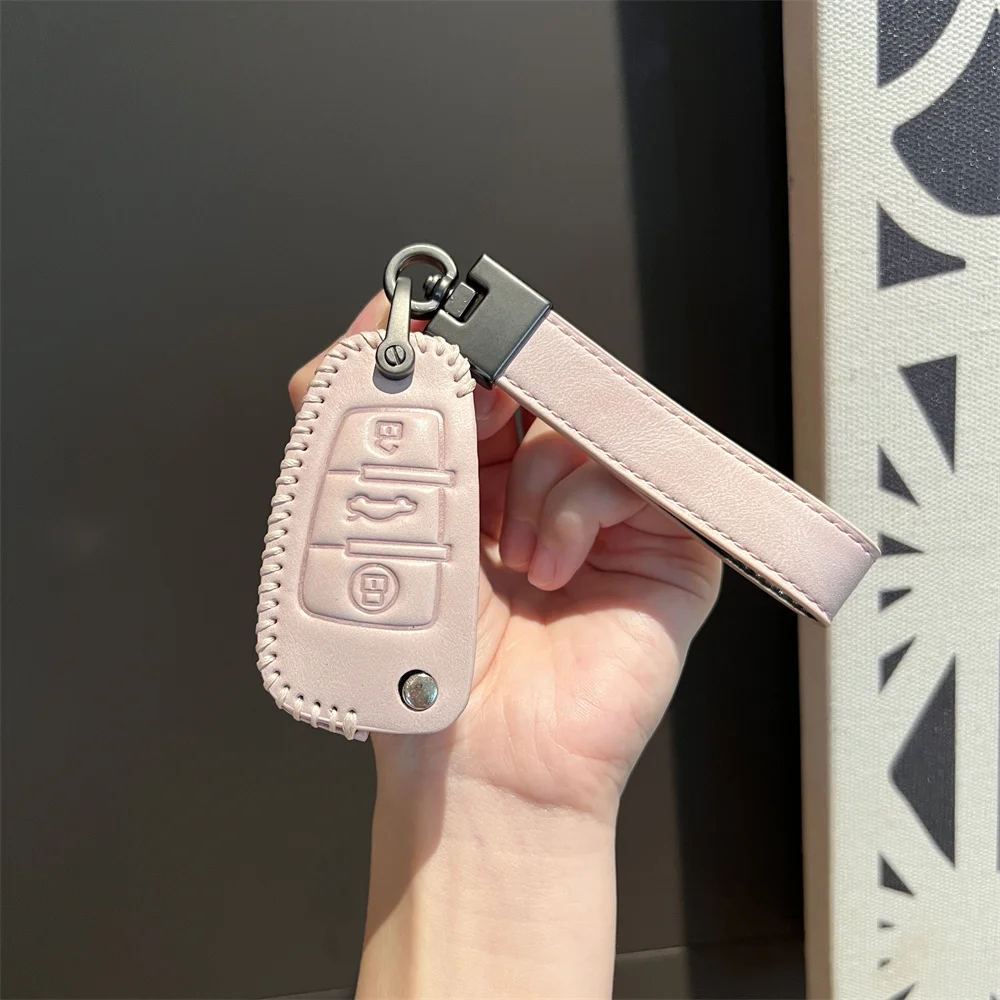 

Leather Car Flip Key Case Cover Shell For Audi A1 A3 8P 8L A4 A5 B6 B7 A6 A7 C5 C6 4F Q3 Q5 Q7 Q8 TT S3 S4 S6 RS Auto Accessorie